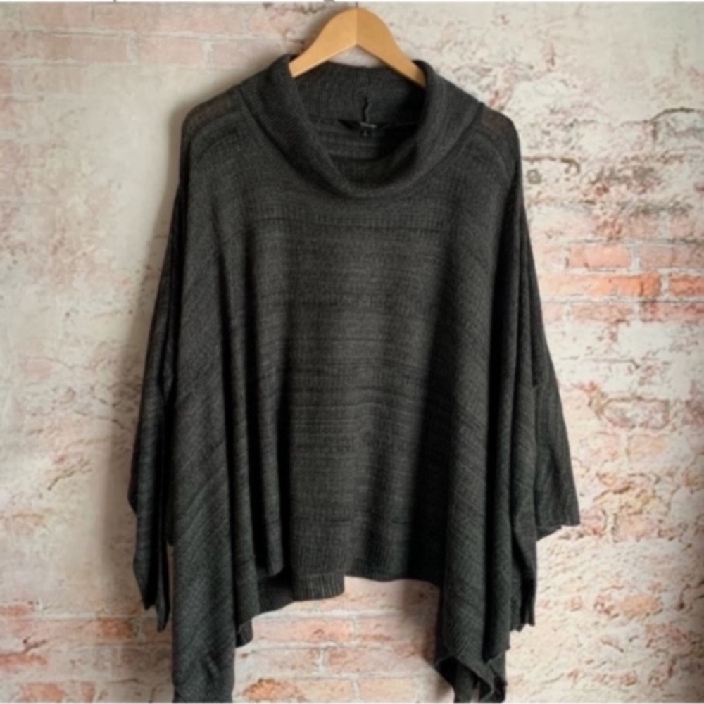 Simply Vera Vera Wang Cowl Neck Knit Poncho Sweater